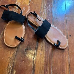 Black suede Sandals